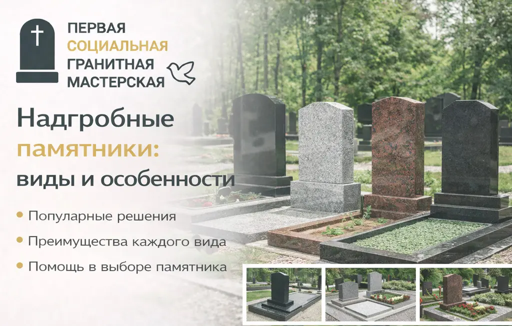 Надгробные памятники: виды и особенности Надгробные памятники: виды и особенности