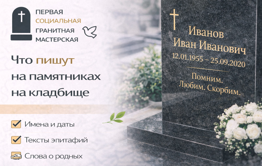 Что пишут на памятниках на кладбище